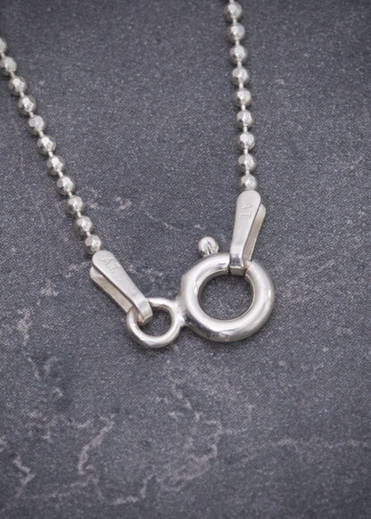 Cadena militar 2.7gr / Largo 60cm / — — Plata