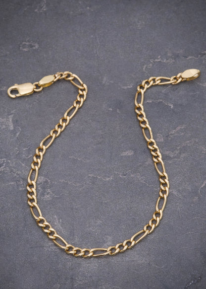 Pulso Figaro 2.2gr / Largo 18,5cm / Oro Amarillo italy +1 M