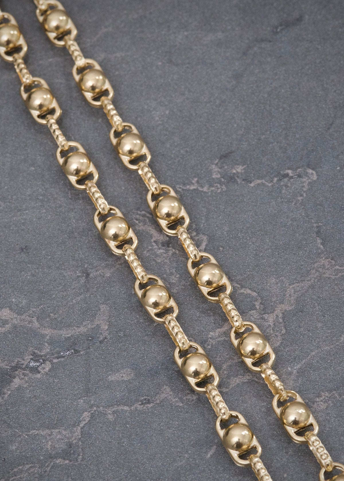 Cadena Rustica 14.05gr / 60cm / 4.6mm — Oro Amarillo