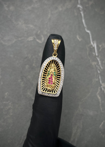 Dije virgen de guadalupe 3.75gr / Largo 3.4cm / Oro Amarillo Nac*