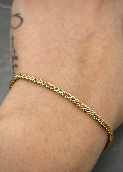 Pulso franco 3.2gr / Largo 20cm / Oro Amarillo italy +3 M