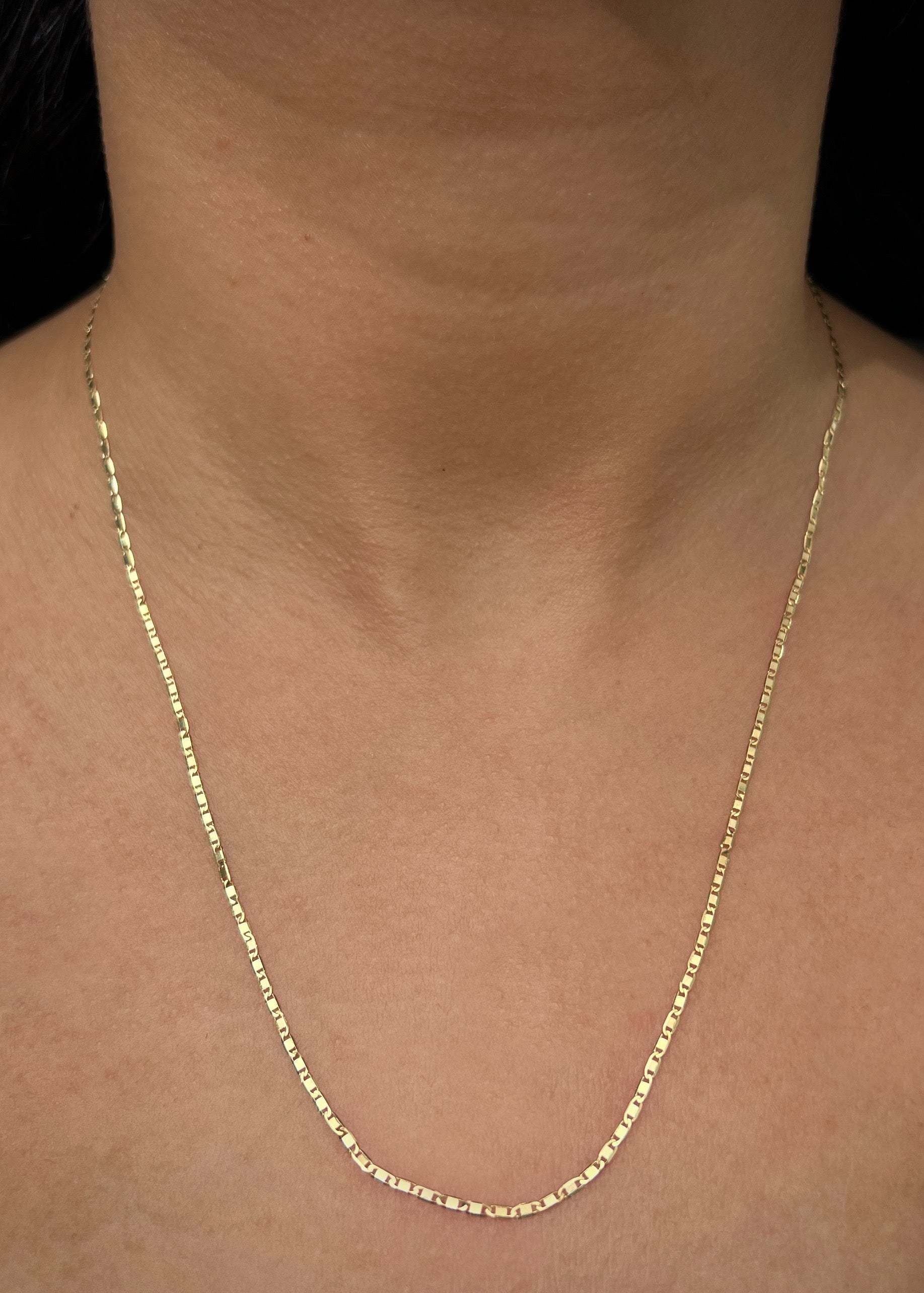 Cadena plana 2.15gr / Largo 50cm / Oro Amarillo italy +3 P