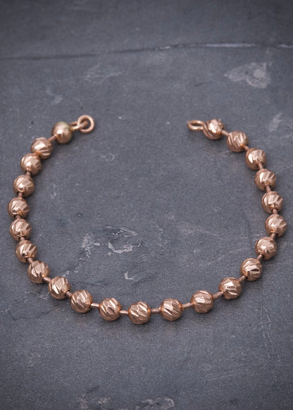 Herraje retazo militar diamantado 4mm 5.1gr / Largo 13.5cm — Oro Rosado