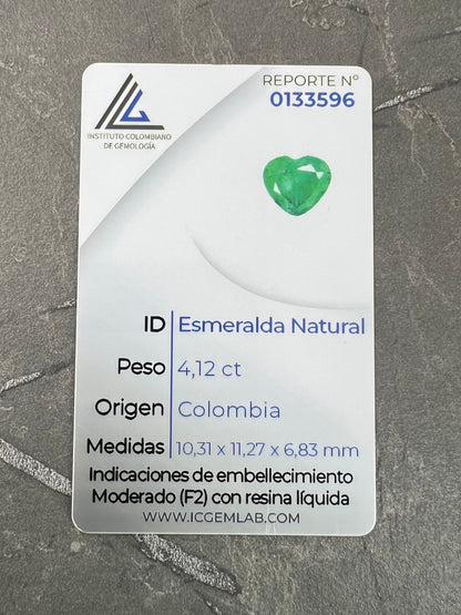 esmeralda corazon 412pts