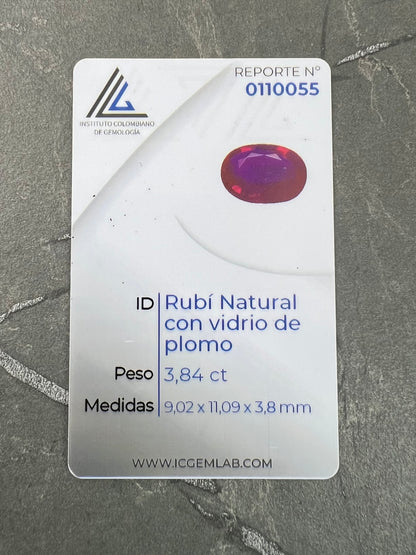 rubie ovalado 384pts