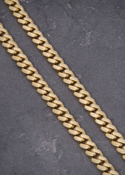 Cadena Cubana 51.65gr / 60cm / 4.9mm — Oro Amarillo