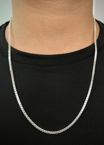 Cadena veneciana 20.95gr / Largo 60cm / — — Plata