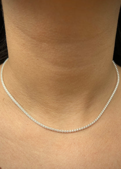 Cadena cola de raton 4.3gr / Largo 40cm / — — Plata