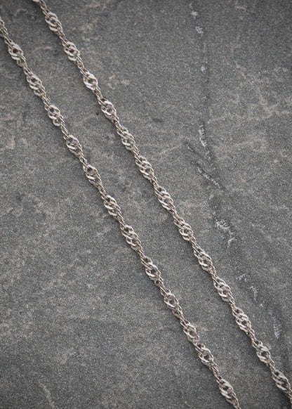 Cadena singapur 0.95gr / Largo 40cm / — — Plata