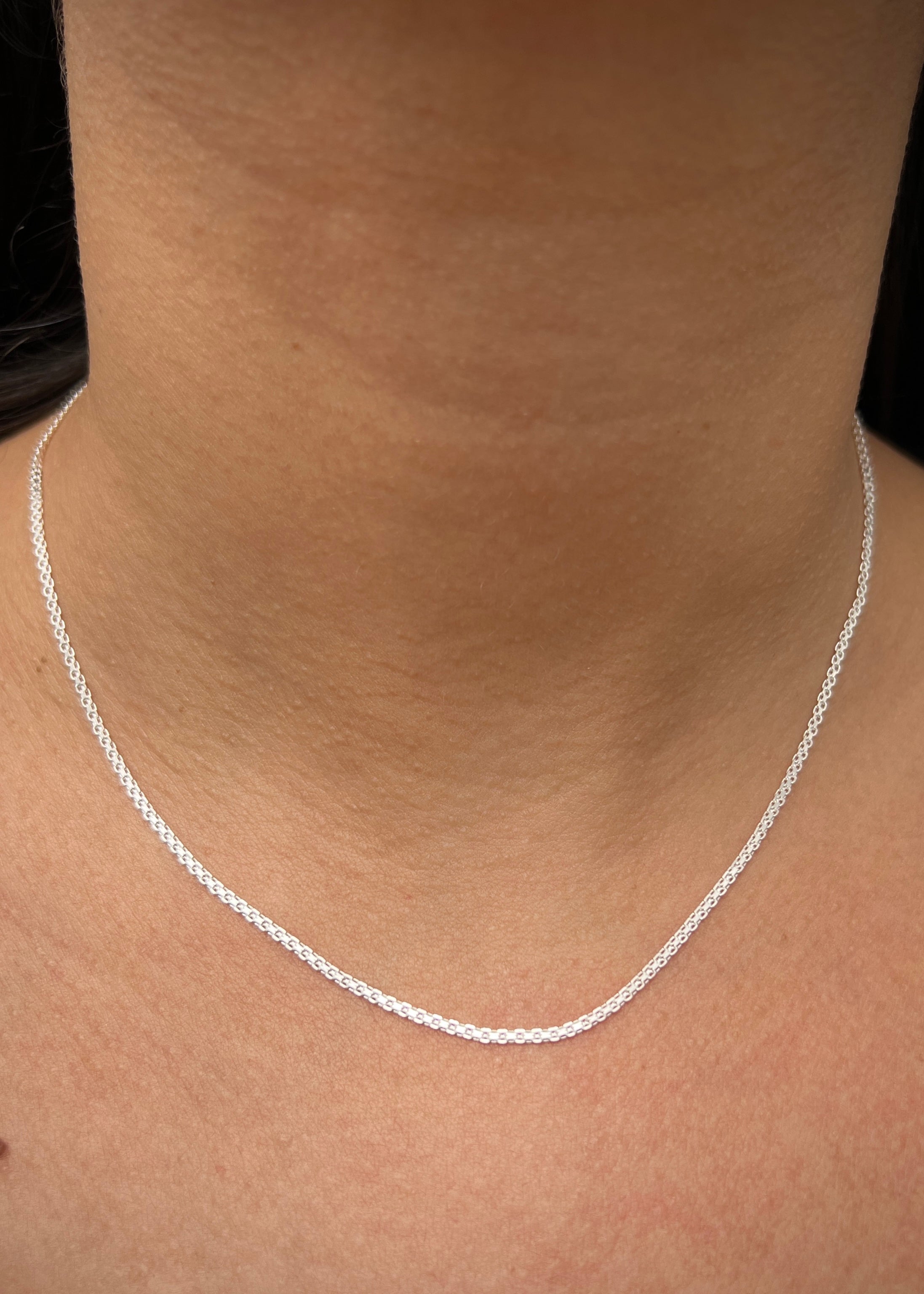 Cadena china 2.15gr / Largo 45cm / Plata B