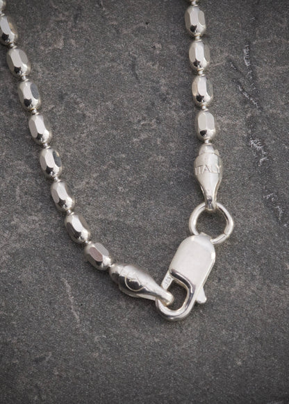 Cadena militar 7.85gr / Largo 45cm / — — Plata