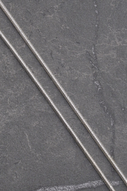 Cadena cola de raton 4.65gr / Largo 45cm / — — Plata