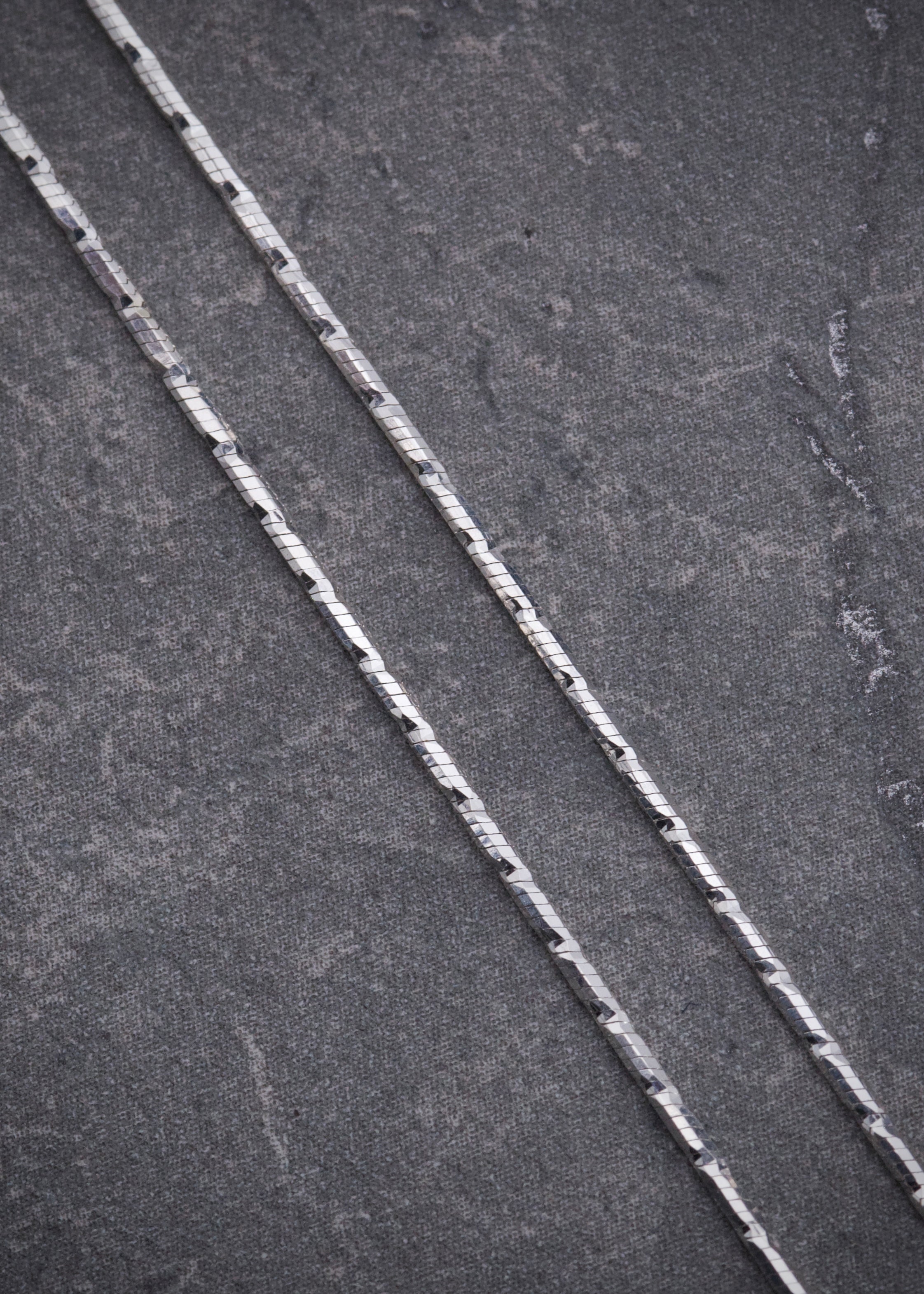 Cadena diamantada 3gr / Largo 45cm / — — Plata