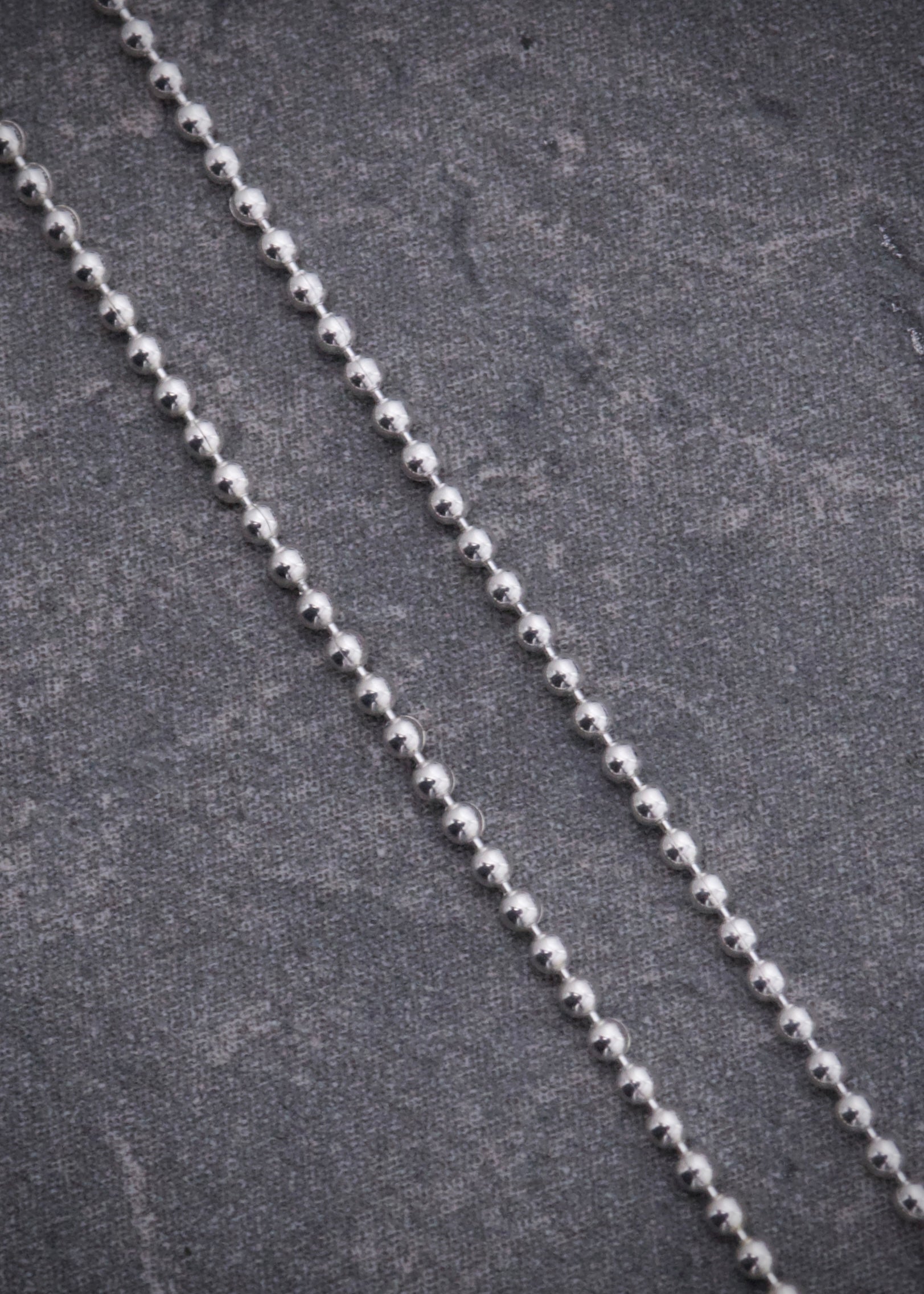 Cadena militar 1.5gr / Largo 40cm / Plata B