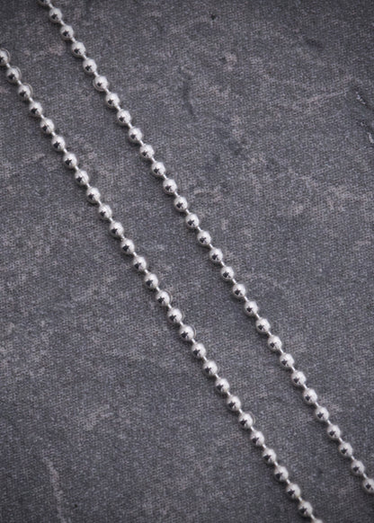 Cadena militar 1.5gr / Largo 40cm / Plata B