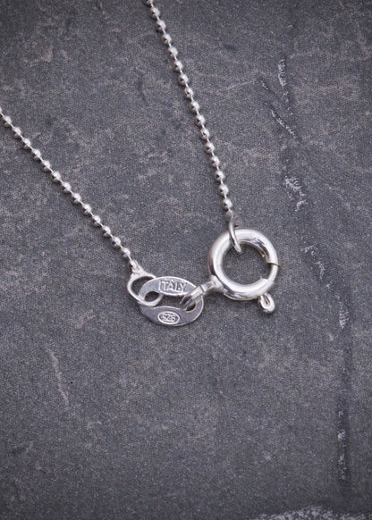 Cadena militar 1.45gr / Largo 40cm / Plata B