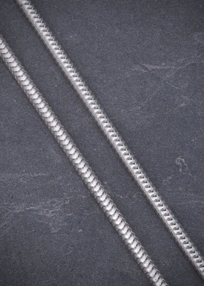 Cadena cola de raton 13.7gr / Largo 65cm / — — Plata