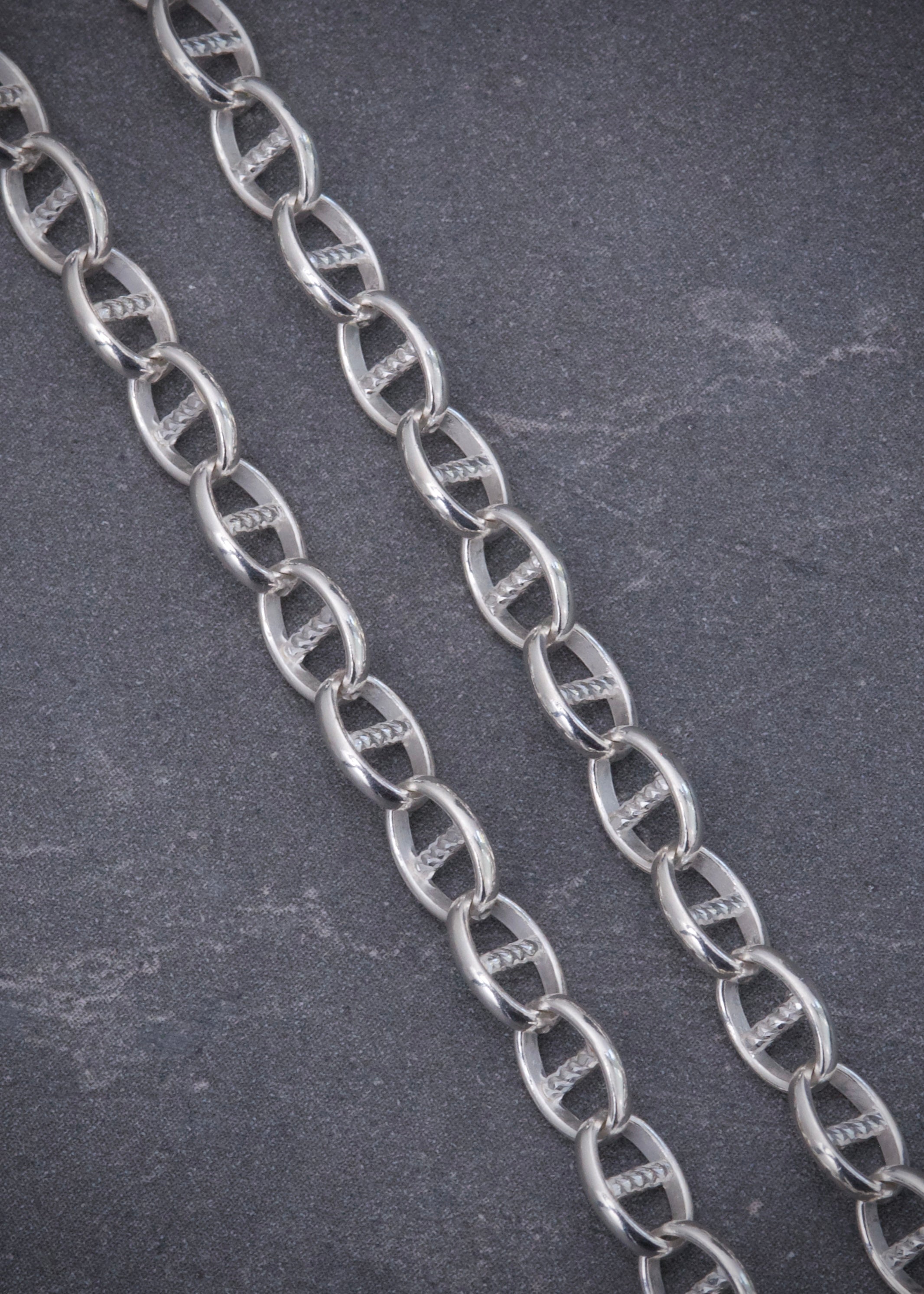 Cadena escalera 13.6gr / Largo 50cm / Plata B