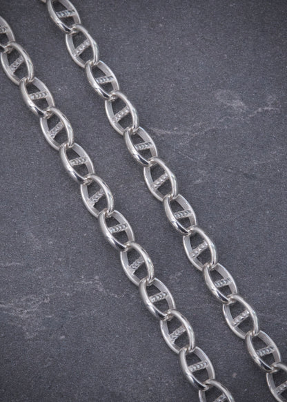 Cadena escalera 13.6gr / Largo 50cm / Plata B