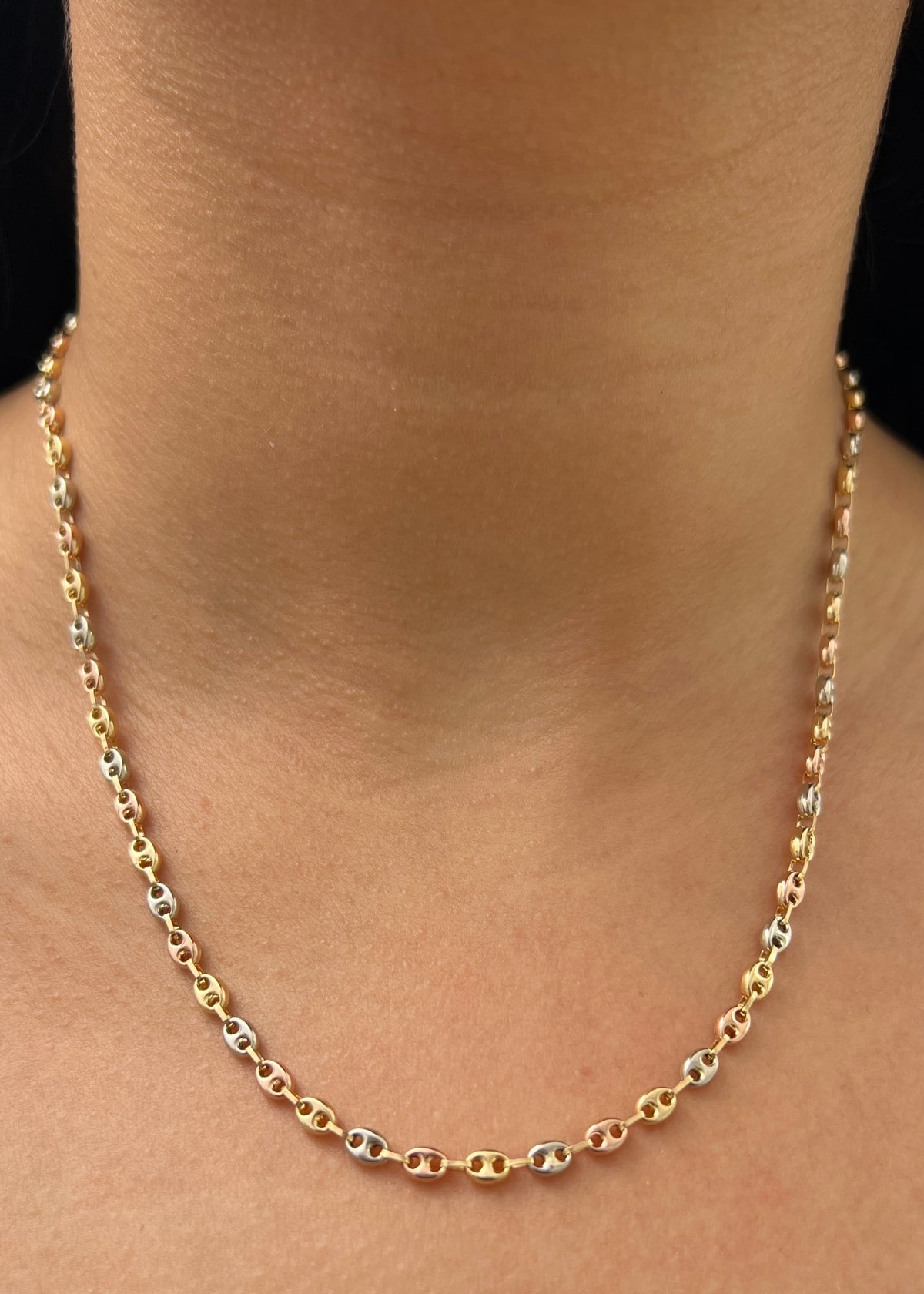 Cadena Gc 6.35gr / 45cm / 3.7mm — Tres Oros