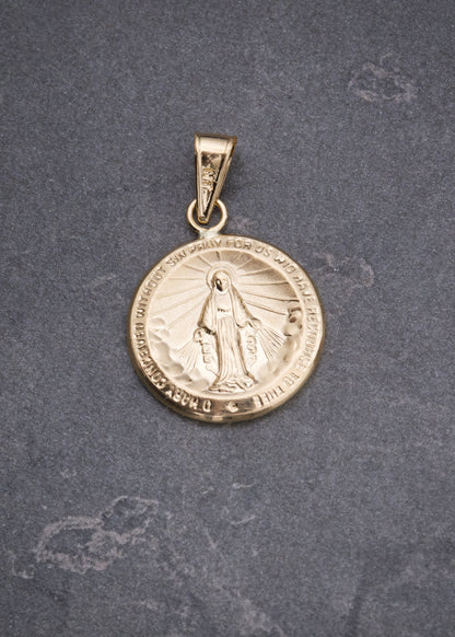 Dije Virgen de la Milagrosa 1.25gr / 2.5cm / 16.3mm — Oro Amarillo