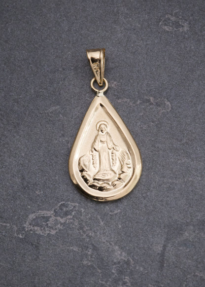 Dije Virgen de la Milagrosa 1.25gr / 3cm / 13mm — Oro Amarillo