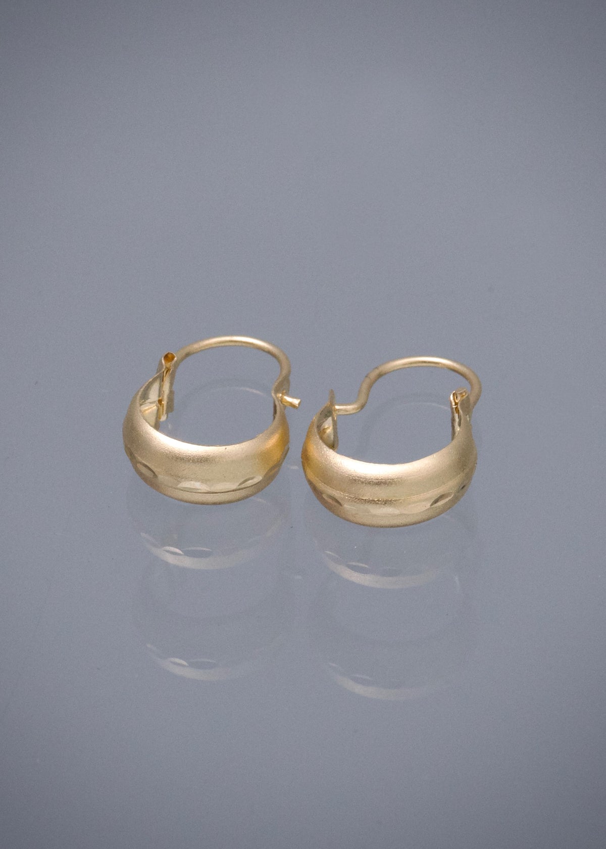 Candongas Mate 0.5gr / 1.3cm / 4mm — Oro Amarillo
