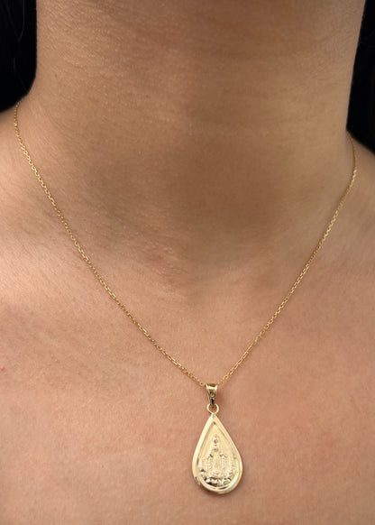 Dije Virgen de la Milagrosa 1.25gr / 3cm / 13.9mm — Oro Amarillo