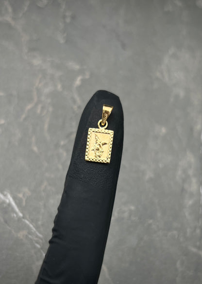 Dije Arcangel San Miguel 0.5gr / 1.7cm / 7.7mm — Oro Amarillo