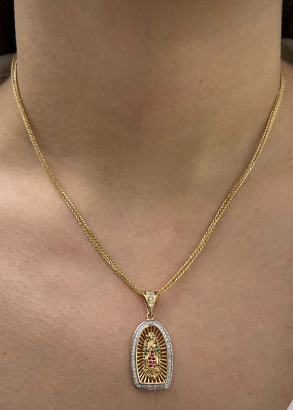 Dije virgen de guadalupe 3.75gr / Largo 3.4cm / Oro Amarillo Nac*