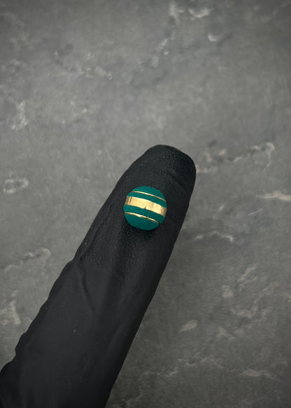 Neoros verdes 8mm 3 raya Oro Amarillo — Oro Amarillo