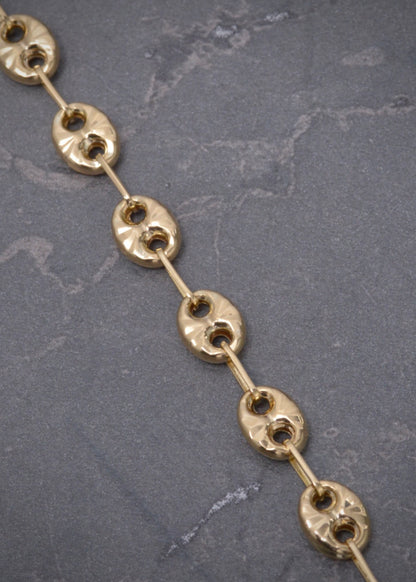 Pulso gc diamantado 5.1gr / Largo 22cm / Oro Amarillo Nac B