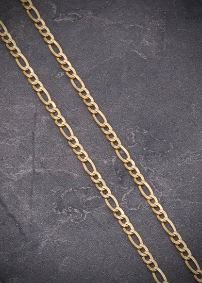 Cadena FIGaRo 3.25gr / LArgo 50cm / Oro Amarillo italy cte M