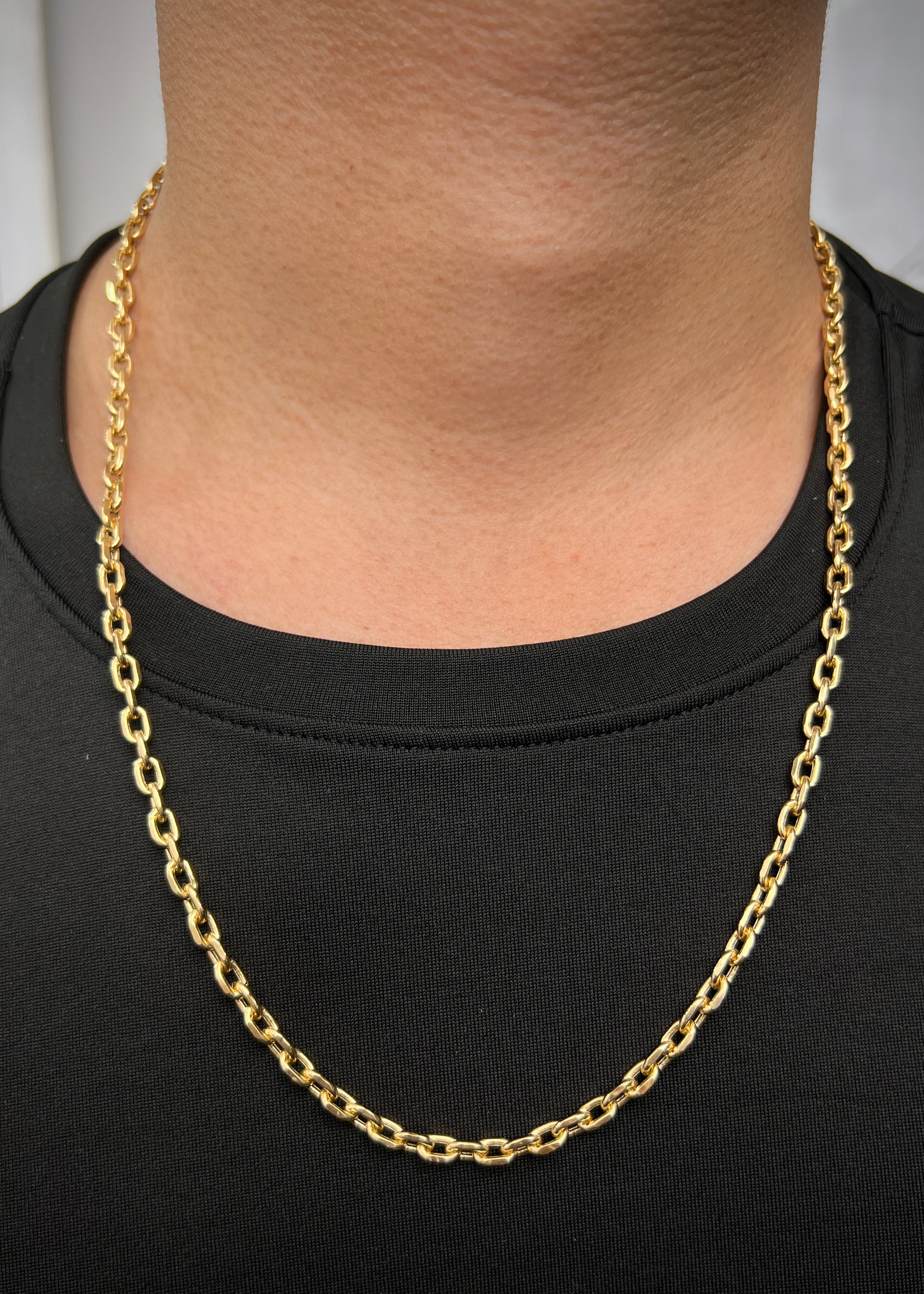 Cadena aro seguido 18.9gr / Largo 60cm / Oro Amarillo italy +3 M