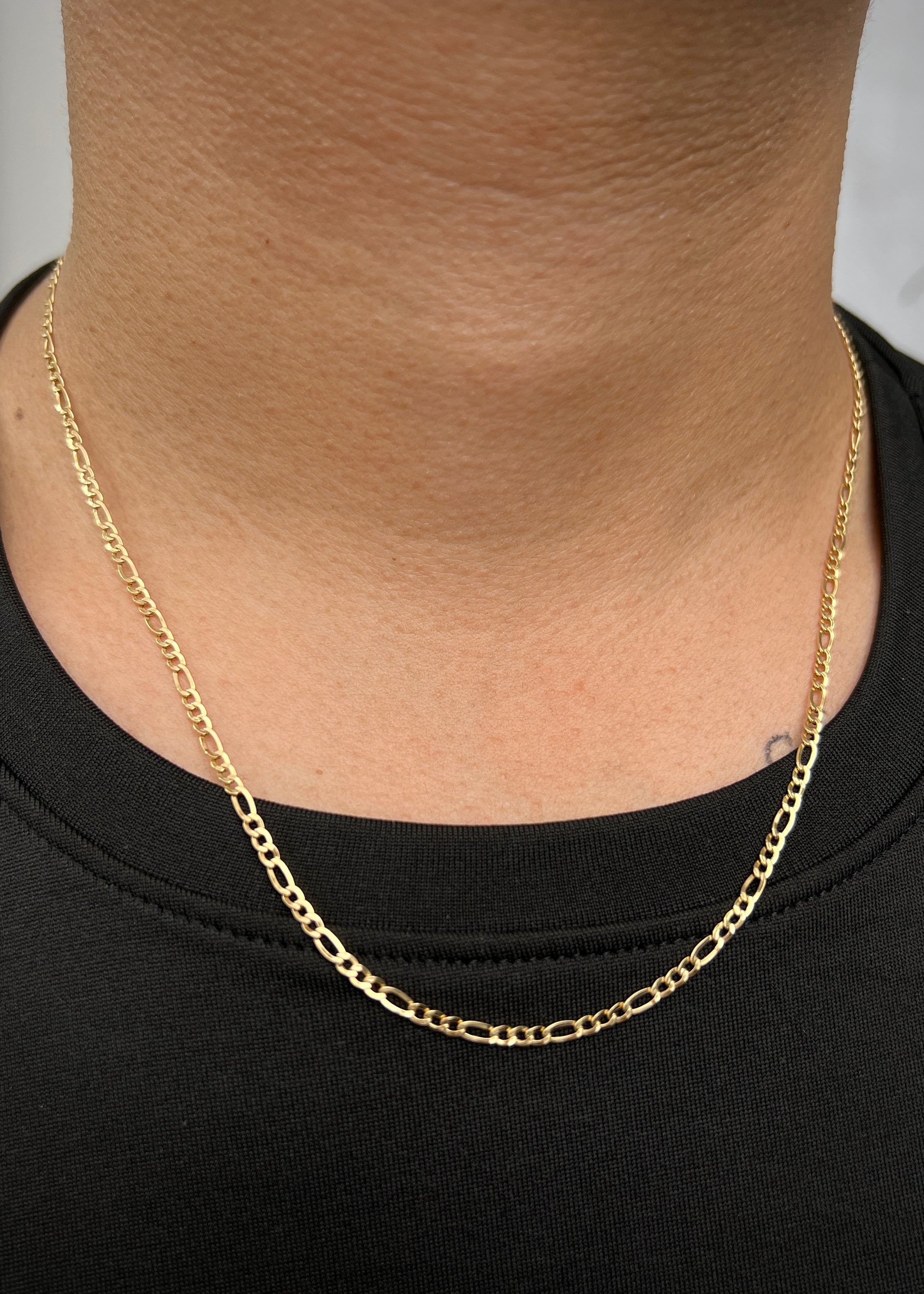 Cadena FIGaRo 3.25gr / LArgo 50cm / Oro Amarillo italy cte M