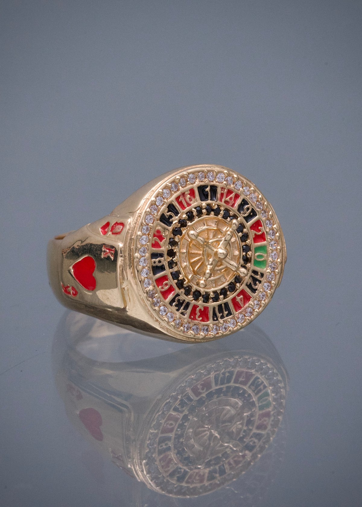 Anillo Ruleta 8.3gr / Talla 9 3/4 — Oro Amarillo