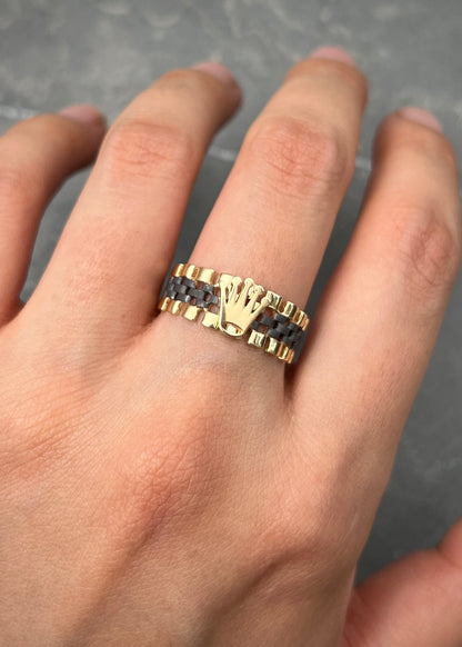 Anillo Rx 4.1gr / Talla 7 1/2 — Oro Amarillo