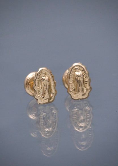 Topos Virgen de Guadalupe 0.7gr / 0.8cm / 5.6mm — Oro Amarillo
