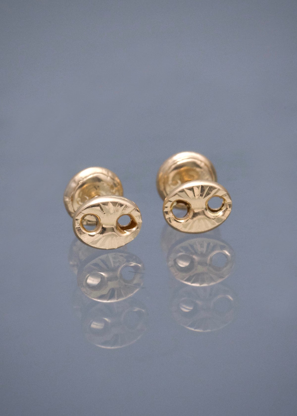 Topos Gc Diamantados 0.65gr / 0.5cm / 6.3mm — Oro Amarillo