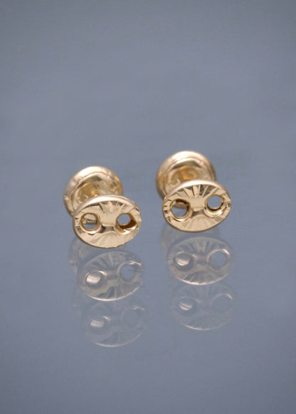 Topos Gc Diamantados 0.65gr / 0.5cm / 6.3mm — Oro Amarillo