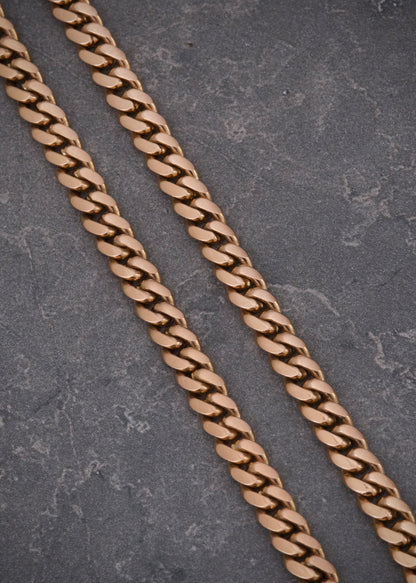 Cadena cubana 41.15gr / Largo 60cm / Oro Rosado Nac M