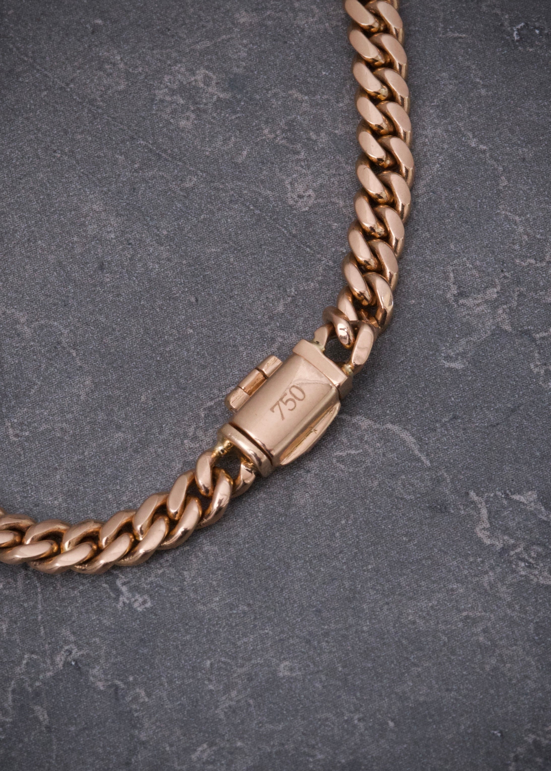 Cadena cubana 41.15gr / Largo 60cm / Oro Rosado Nac M