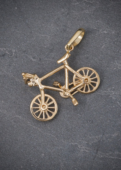 Dije bicicleta 2.25gr / Largo 2.7cm / Oro Amarillo Nac P