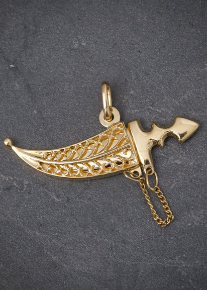 Dije espada 3.6gr / Largo 1.5cm / Oro Amarillo Nac M