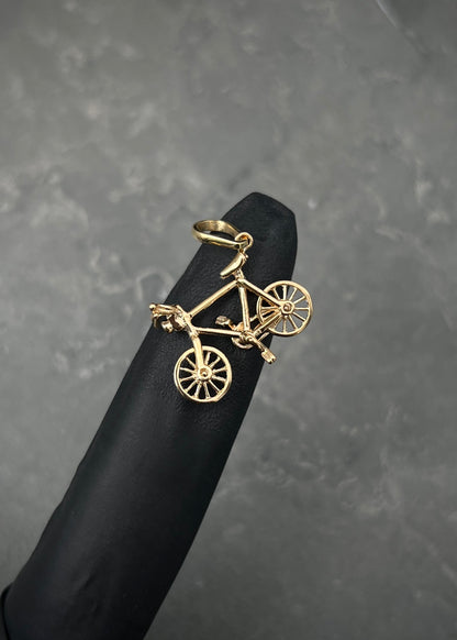 Dije bicicleta 2.25gr / Largo 2.7cm / Oro Amarillo Nac P