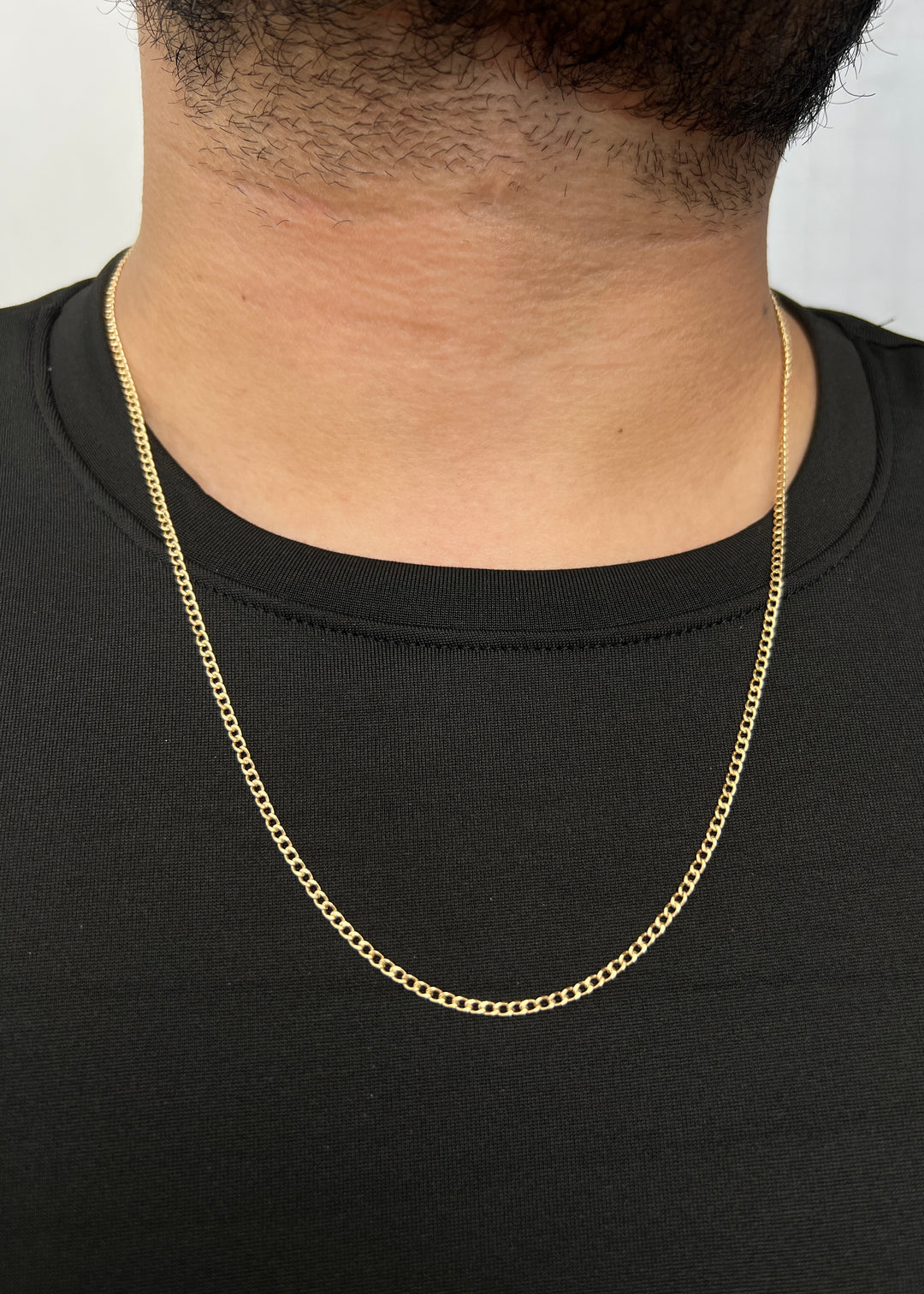 Cadena Cubana 2.95gr / 60cm / 2.2mm — Oro Amarillo