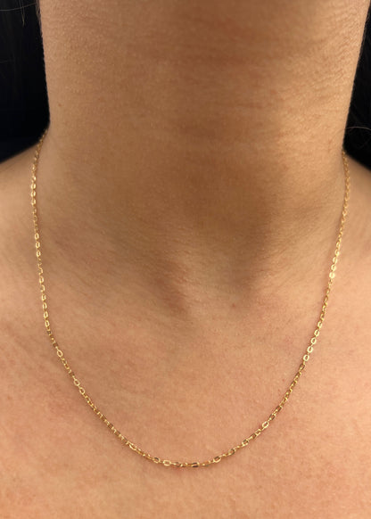 Cadena Aro Seguido 0.75gr / 45cm / 1.5mm — Oro Amarillo