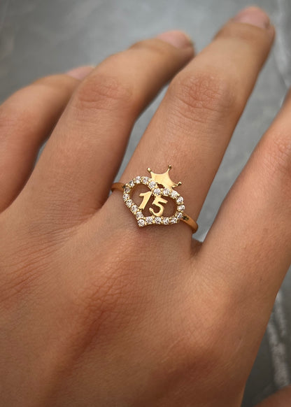 Anillo 15S 1.75gr / Talla 7 1/2 — Oro Amarillo