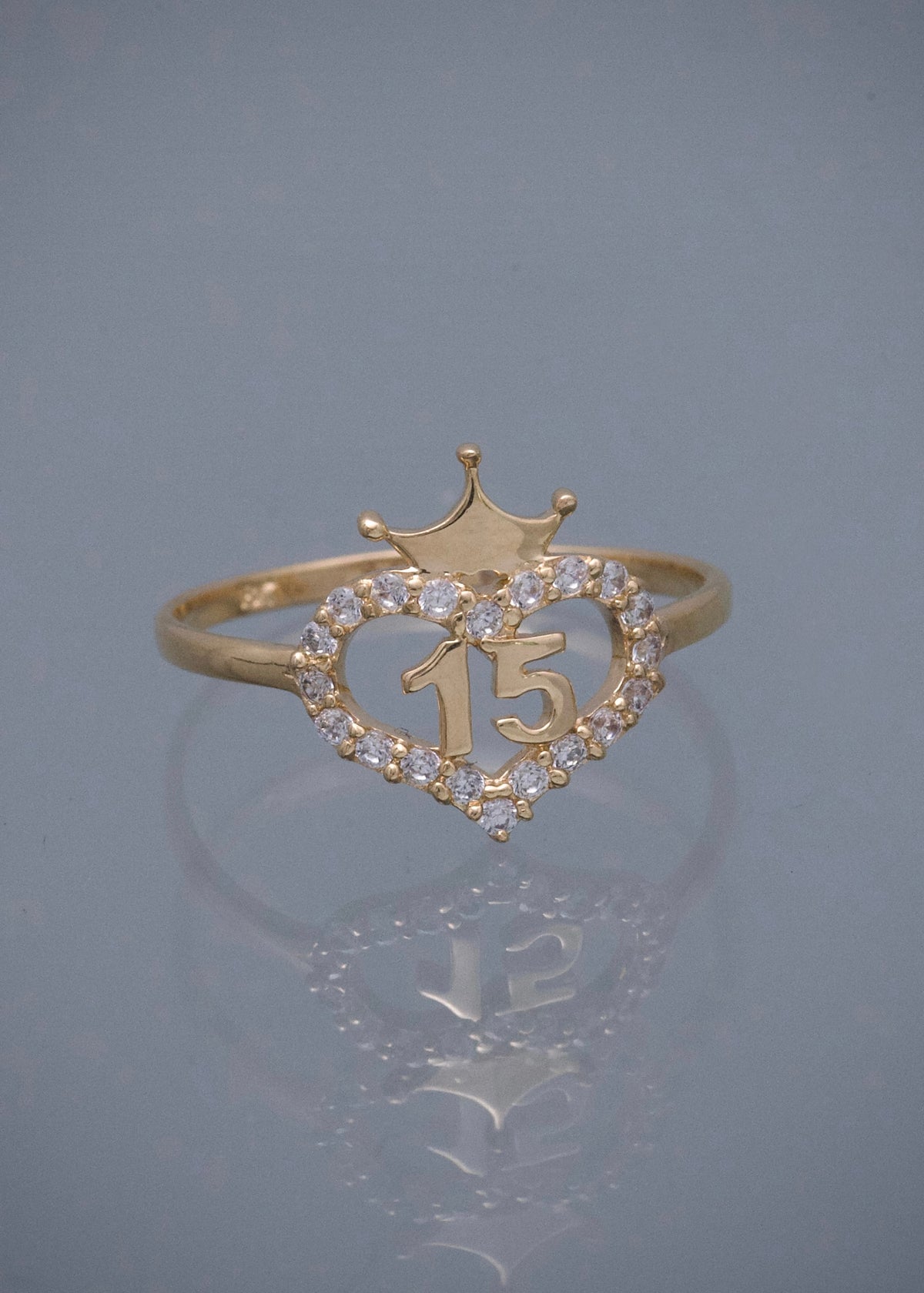 Anillo 15S 1.75gr / Talla 7 1/2 — Oro Amarillo