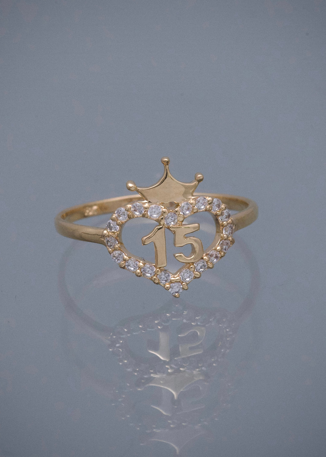 Anillo 15S 1.7gr / Talla 7 — Oro Amarillo